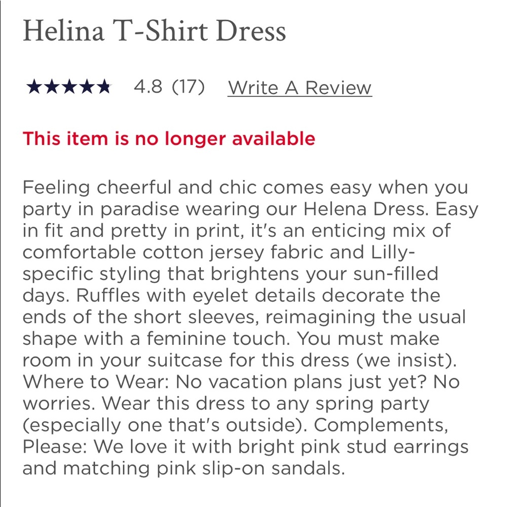 ❌SOLD❌Lilly Pulitzer Helina T-Shirt Dress XXS - Picture 7 of 9